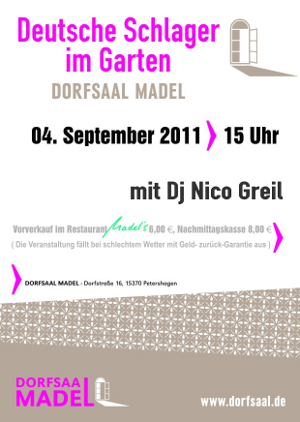 Deutsche Schlager im Biergarten