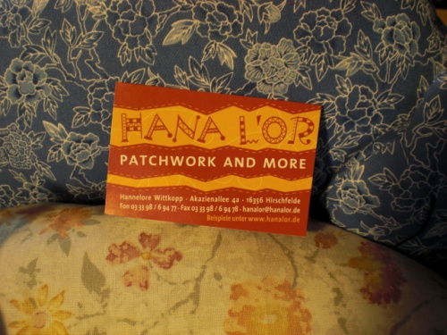 Hana Lor, Patchwork and More, Hannelore Wittkopp, www.hanalor.de